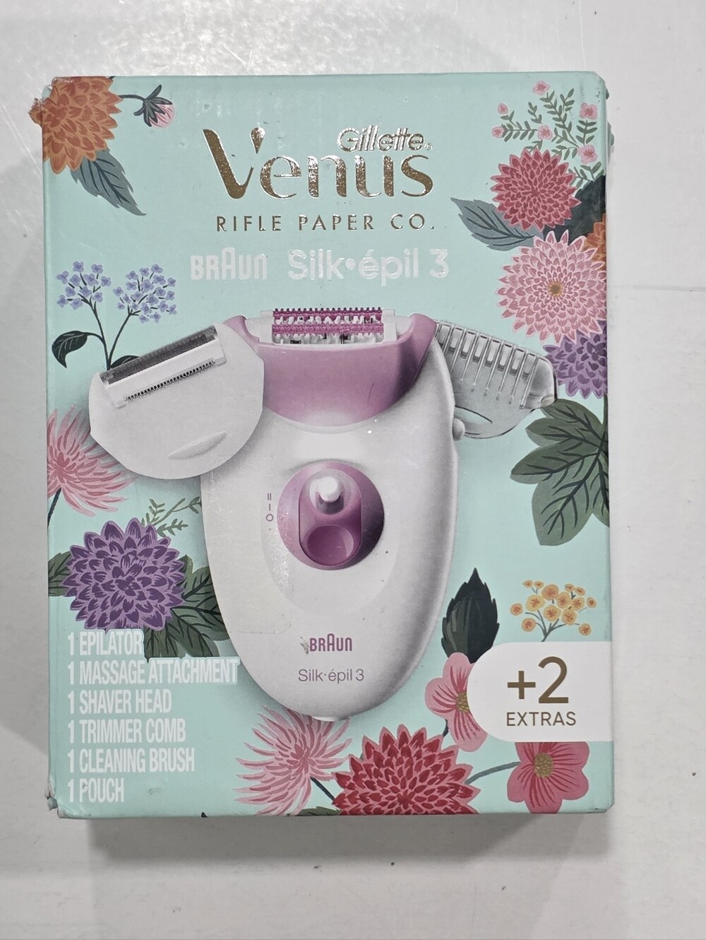 Braun Silk-épil SE3 410 Venus RifleEpilator Open Box Tested Complete $50